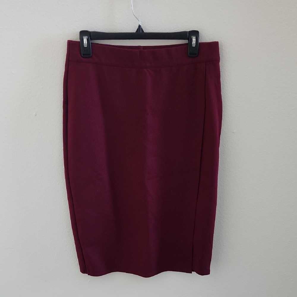 Liz Claiborne Deep Red Pencil Skirt